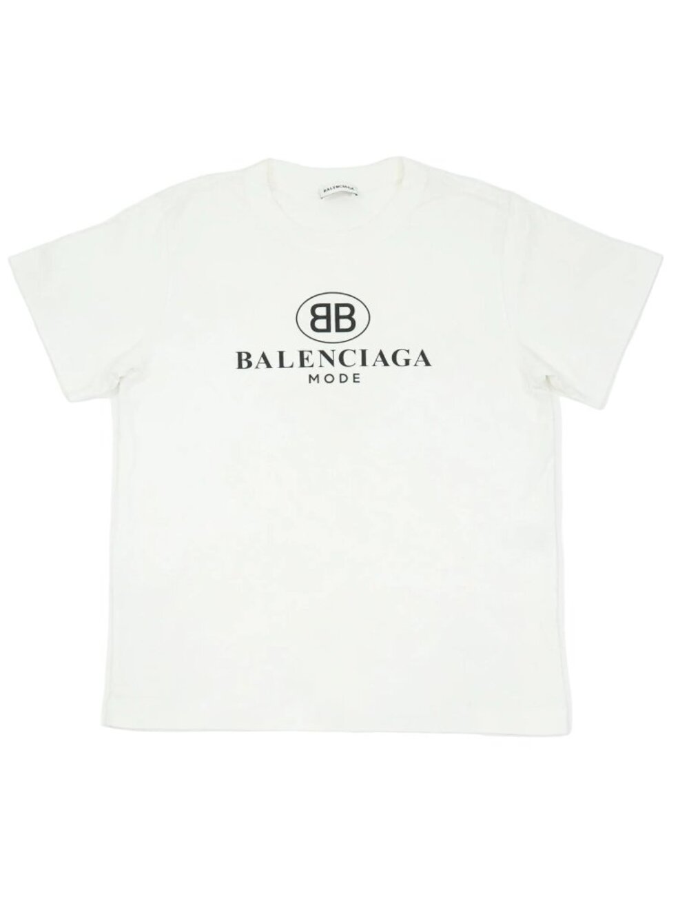 Balenciaga White Logo T-Shirt Size Large